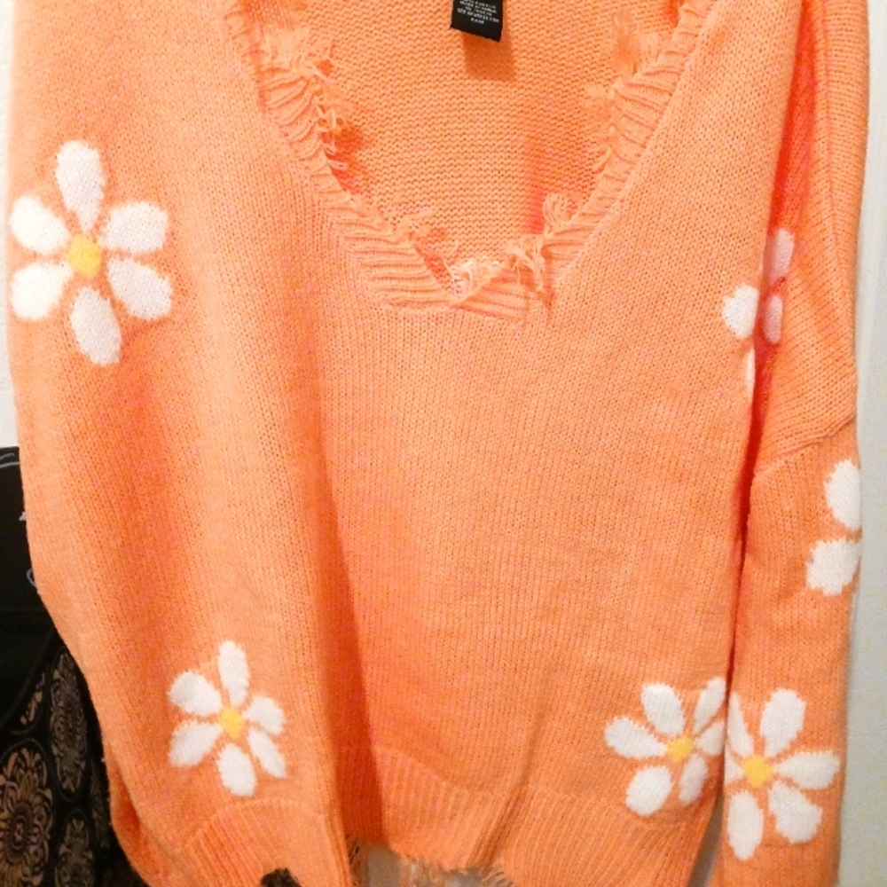 Spring flowers sweater